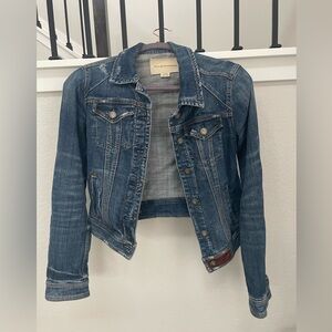 Anthropologie Pilcro & The Letterpress Size XSmall Cropped Premium Denim Jacket